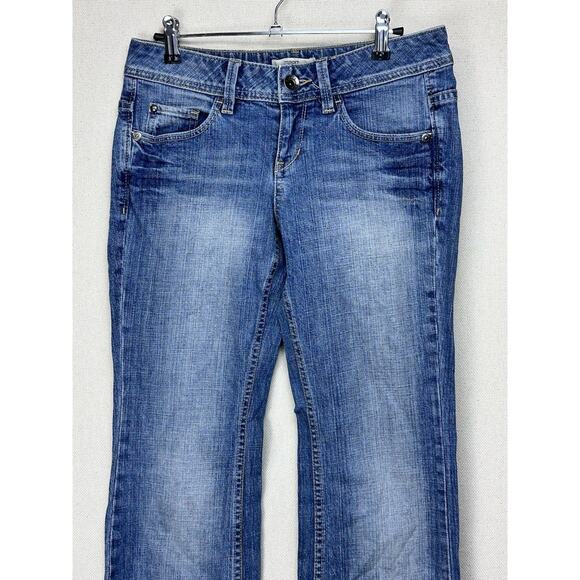 Esprit Vintage Bootcut Leg Jeans Women's 26x30 Blue Stone Wash Denim Low Rise - Picture 2 of 16